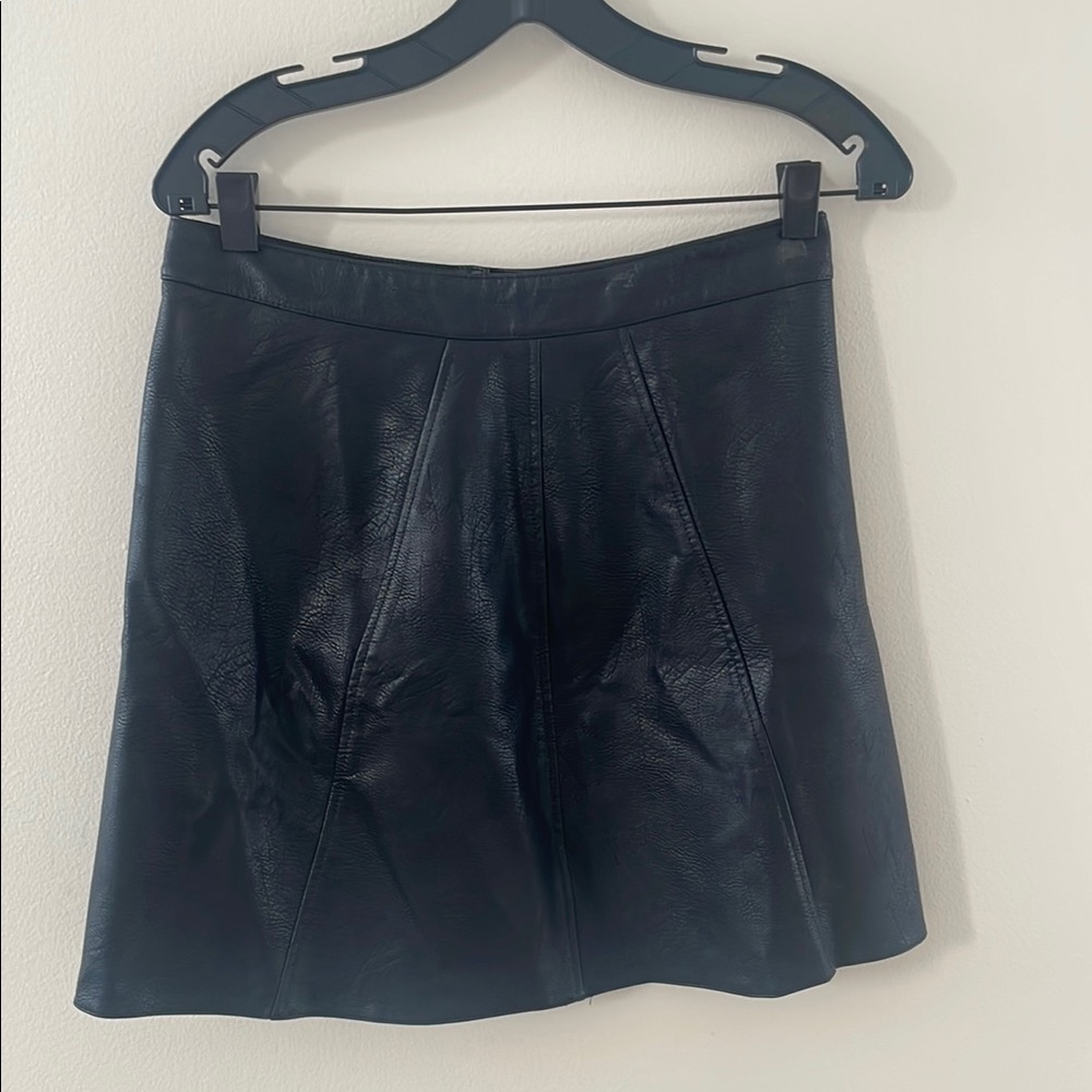 Zara Black Mini A-Line Skirt for Work